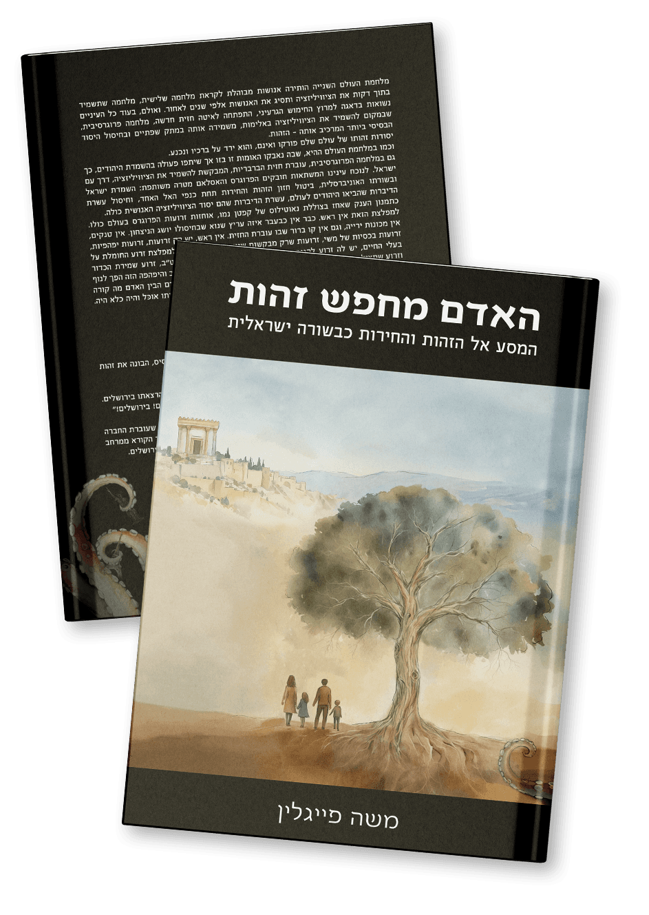 כריכת המהדורה בעברית: האדם מחפש זהות, מאת משה פייגלין
